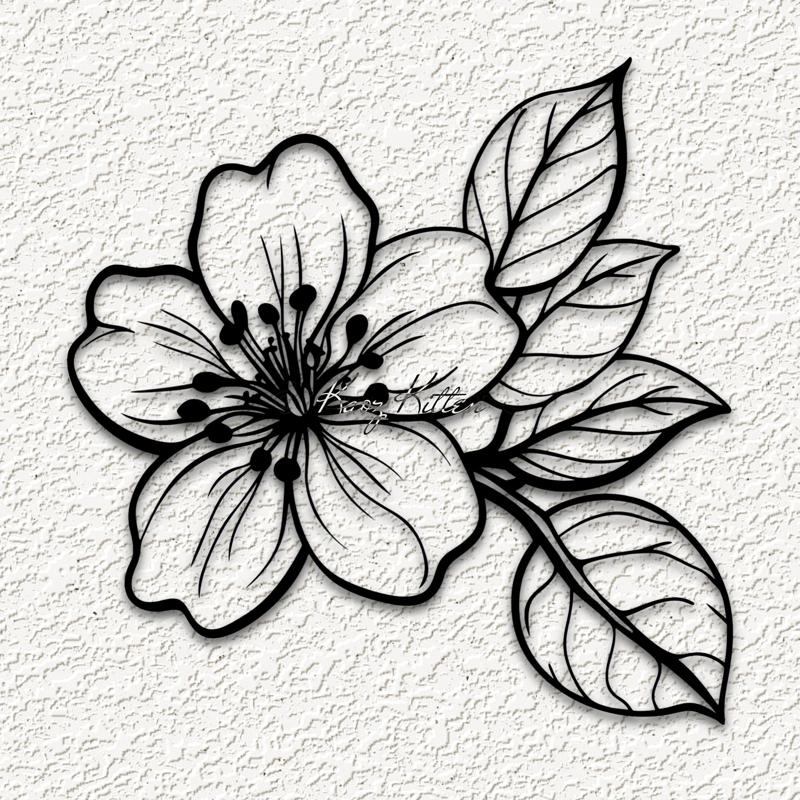 tropical flower wall art