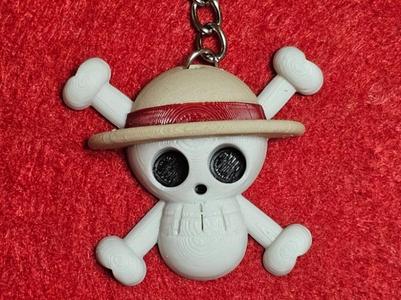Jolly Roger One Piece key ring