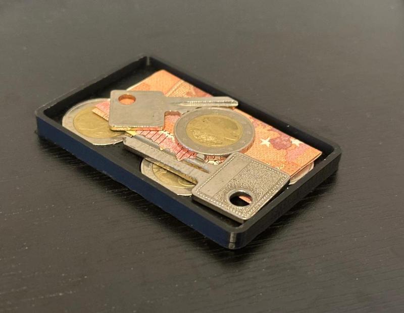 lock card coin compartment+key