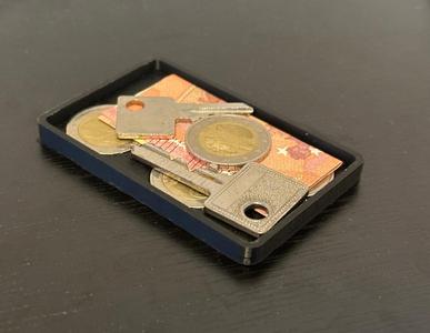lock card coin compartment+key