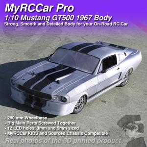MyRCCar Mustang GT500 1967 1/10 On-Road RC car body