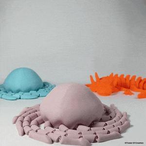 ARTICULATED JELLYFISH – PRINT IN PLACE – NO SUPPORTS