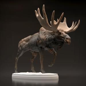 Bull Moose for 3D Printing