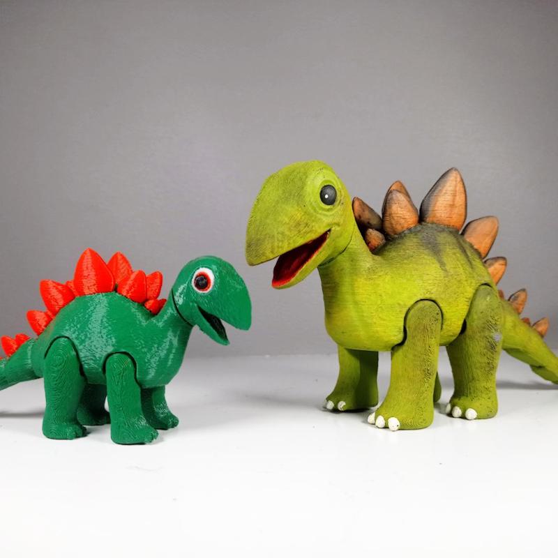 Articulated  Cute Stegosaurus Dinosaur
