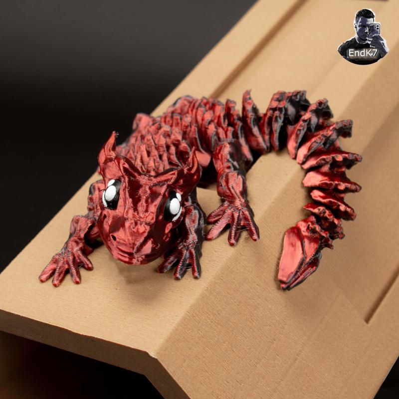 Glorious Baby Dragon – Articulated – Print in Place – No Supports – Flexible – Fantasy