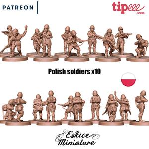 Polish soldiers x10 – 28mm