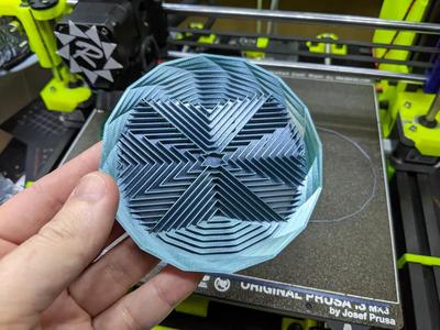 Low-poly Evaporative Cooling Coaster