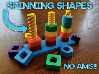 Spinning Shapes Children’s Toy | Fine Motor Skills