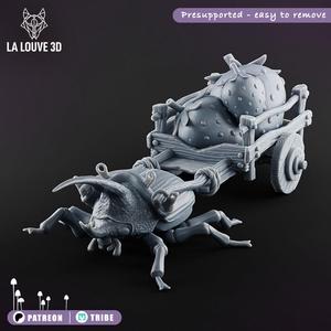 Cart and beetle