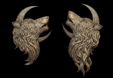 Howling Wolf Pendant 2 Versions