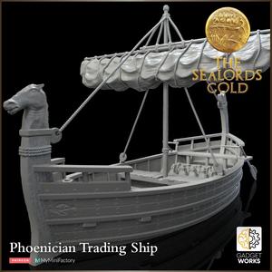 Sailing Ship, Ancient Phoenician Trader