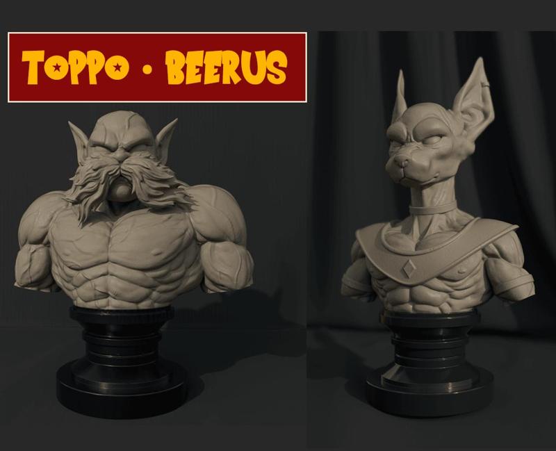 Beerus STL- Toppo STL – Combo Dragon Ball Super 3D Print Model