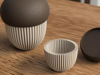 Acorn container decoration (tealight compatible)
