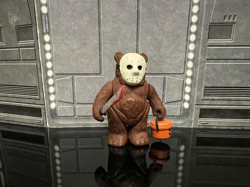 STAR WARS VINTAGE WICKED WICKET, JASON VOORHEES HALLOWEEN SPECIAL, CUSTOM UNPRODUCED KENNER, HASBRO ACTION FIGURE, 3.75", 1/18, 5POA
