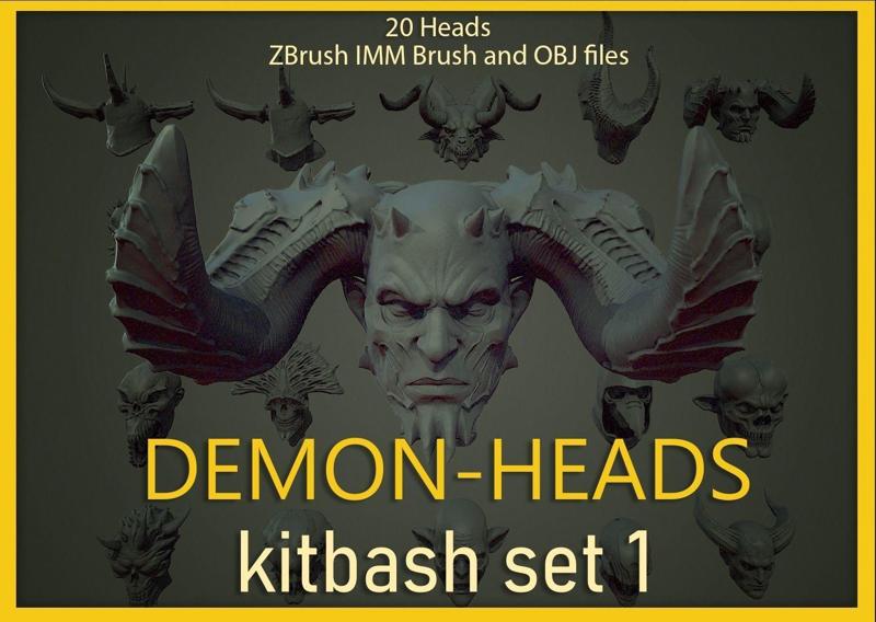 Demon Head Kitbash IMM VOL 1