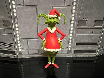 STAR WARS ADVENT CALENDAR 2022 DAY #2, VINTAGE SALACIOUS GRINCH FIGURE, ORNAMENT. 3.75", 1/18 KENNER, HASBRO
