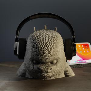 Godzilla Bust Headphone Stand