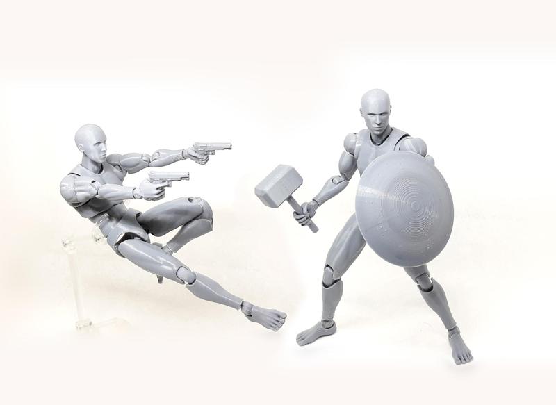 Mr figure V02 the 3D printed action figure