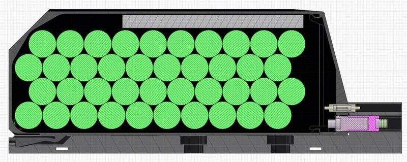 E-Bike Battery Pack for 40 Cells and BMS ebike