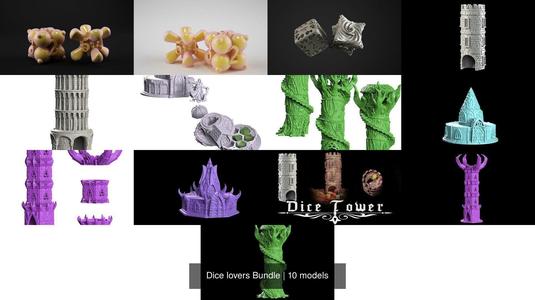 Dice lovers Bundle 3D Model Collection