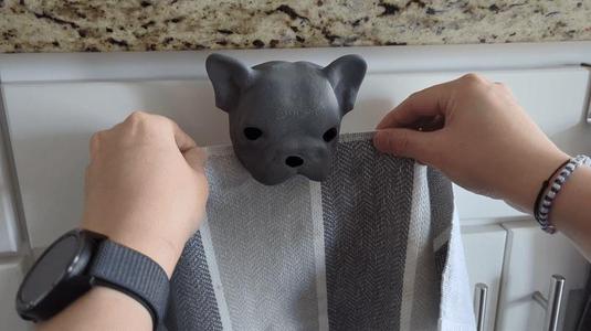 Cabinet Towel Hanger Cover – French Bulldog