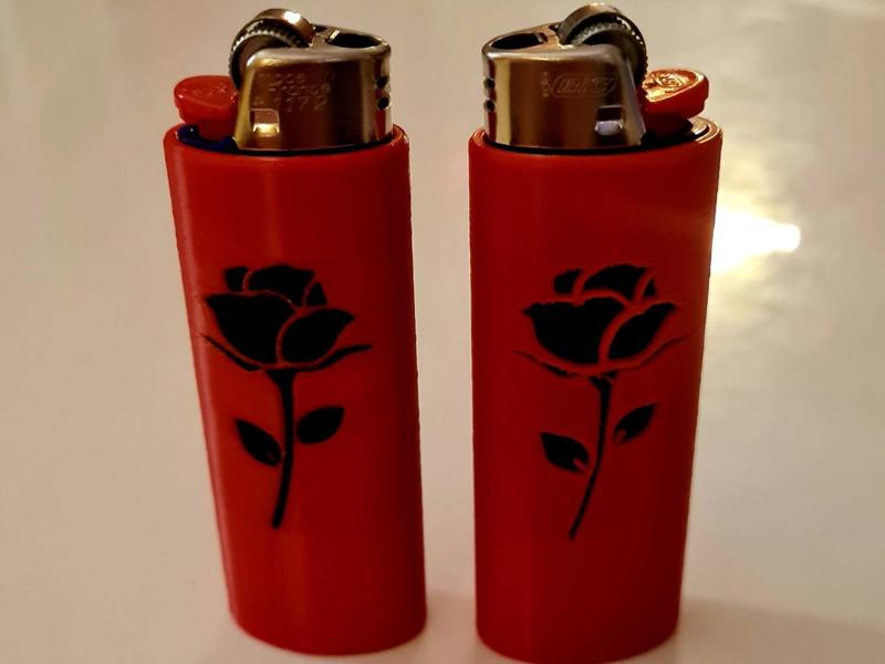 BIC lighter Cover “ROSE”