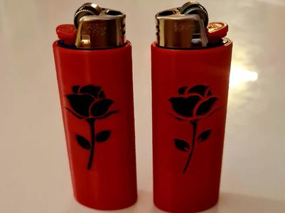 BIC lighter Cover “ROSE”