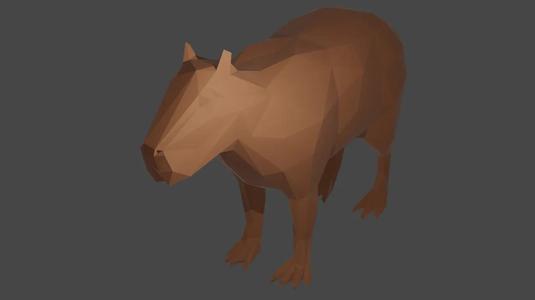 LOW POLY CAPYBARA