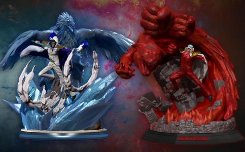 One Piece Admirals – Aokiji Kuzan and Akainu Sakazuki 3d print 3D Model Collection