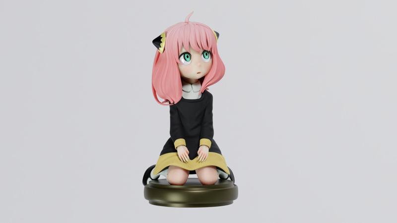 anya forger spy x family anime 3d figure