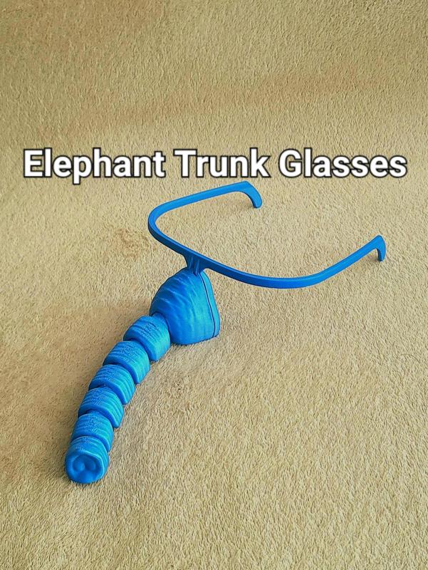 Articulated Elephant Trunk Glasses