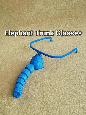 Articulated Elephant Trunk Glasses