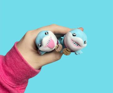 Jeff The Land Shark-Marvel Meme Flexi Figure Cute Print In Place Animal Toy Home Decor