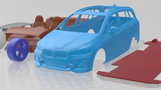BMW 2 Gran Tourer M Pack 2019 Printable Car