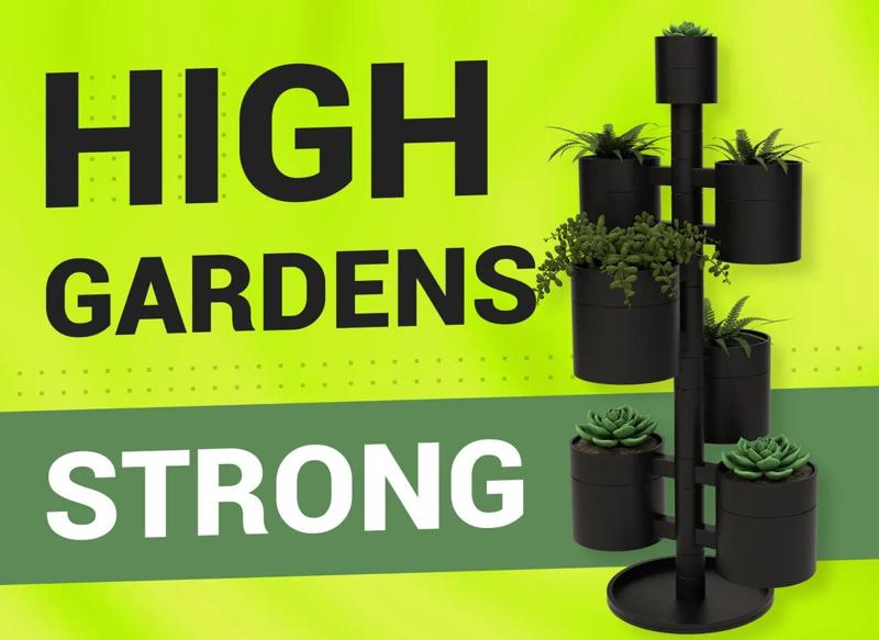 Strong Stackable Plant Vases   