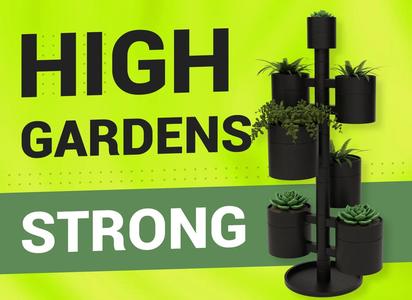 Strong Stackable Plant Vases   