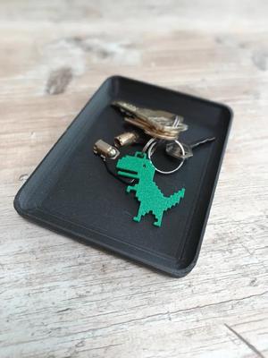 Chrome dino keychain   