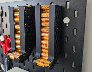 Ikea Skadis AA/AAA battery holder