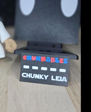 Chunky Leia Mulitcolor Nameplates