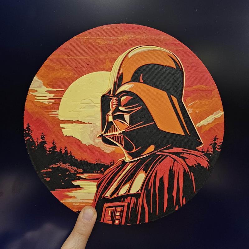Star Wars (Inspired) “Sith Sunset to Sunrise” HueForge Darth Vader
