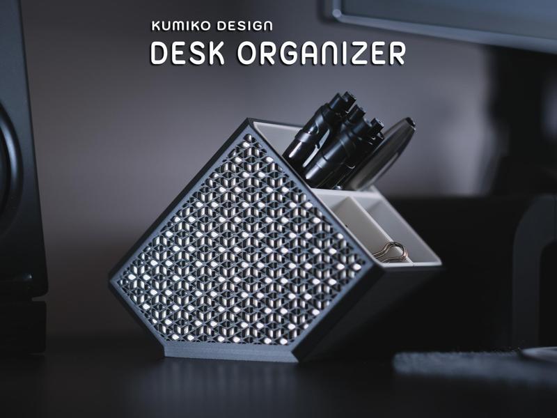 Kumiko Design Desk Organizer