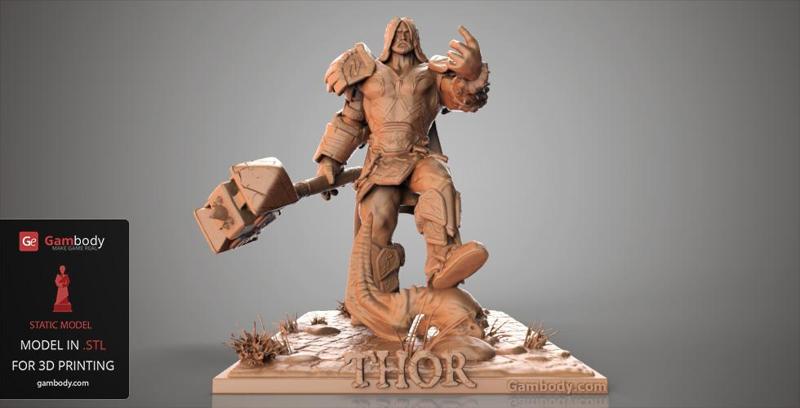 Thor Model for 3D Printing | Static