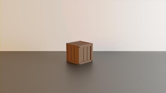 Wooden crate – wargaming terrain