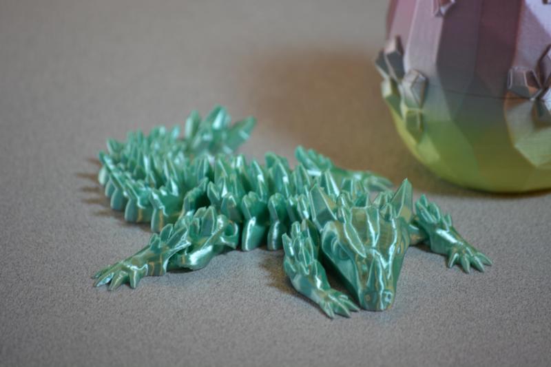 Baby Crystal Dragon with Egg