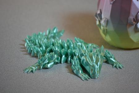 Baby Crystal Dragon with Egg