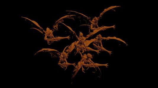 Scary Looking Flying Space Bugs
