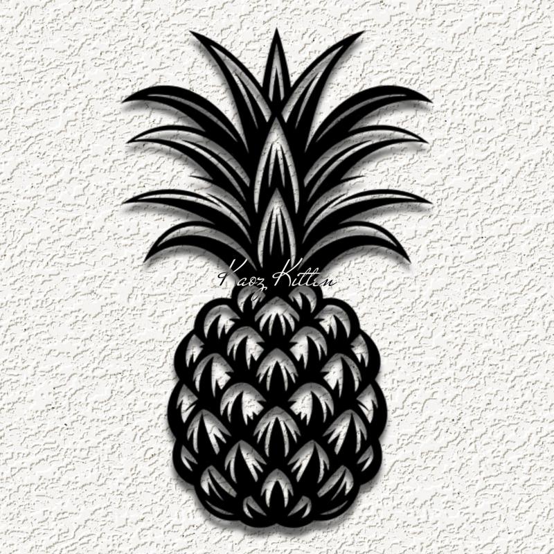 pineapple tropical fruit wall art home decor