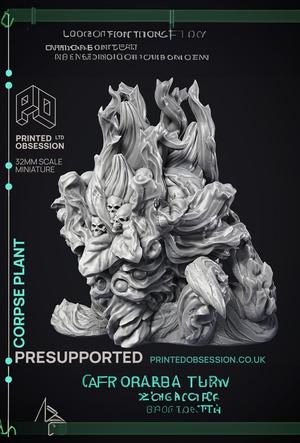 Corpse Plant – Large Undead Monster – PRESUPPORTED – 32 mm Scale