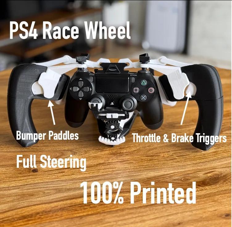 PS4 Controller Racing Wheel 100% 3D printed – TEST FIT