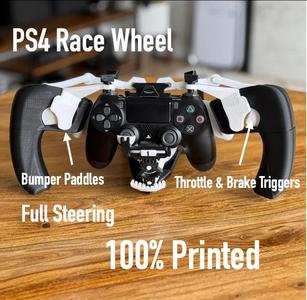 PS4 Controller Racing Wheel 100% 3D printed – TEST FIT